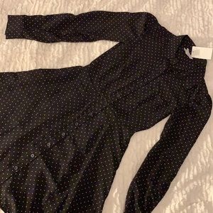 H&M collar button up dress with skater skirt